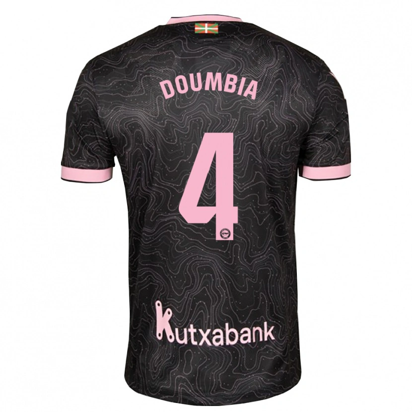 Danxen Damen Daouda Doumbia #4 Schwarz Pink Auswärtstrikot Trikot 2026/27 T-Shirt
