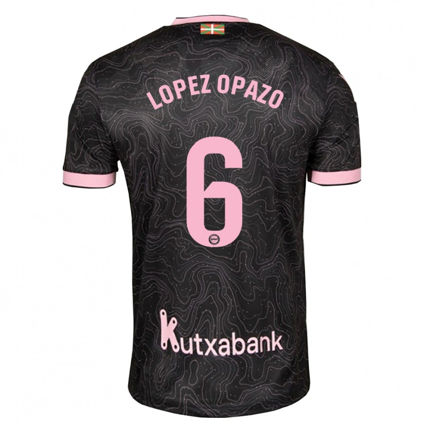 Danxen Damen Nayadet Zulema Lopez Opazo #6 Schwarz Pink Auswärtstrikot Trikot 2026/27 T-Shirt