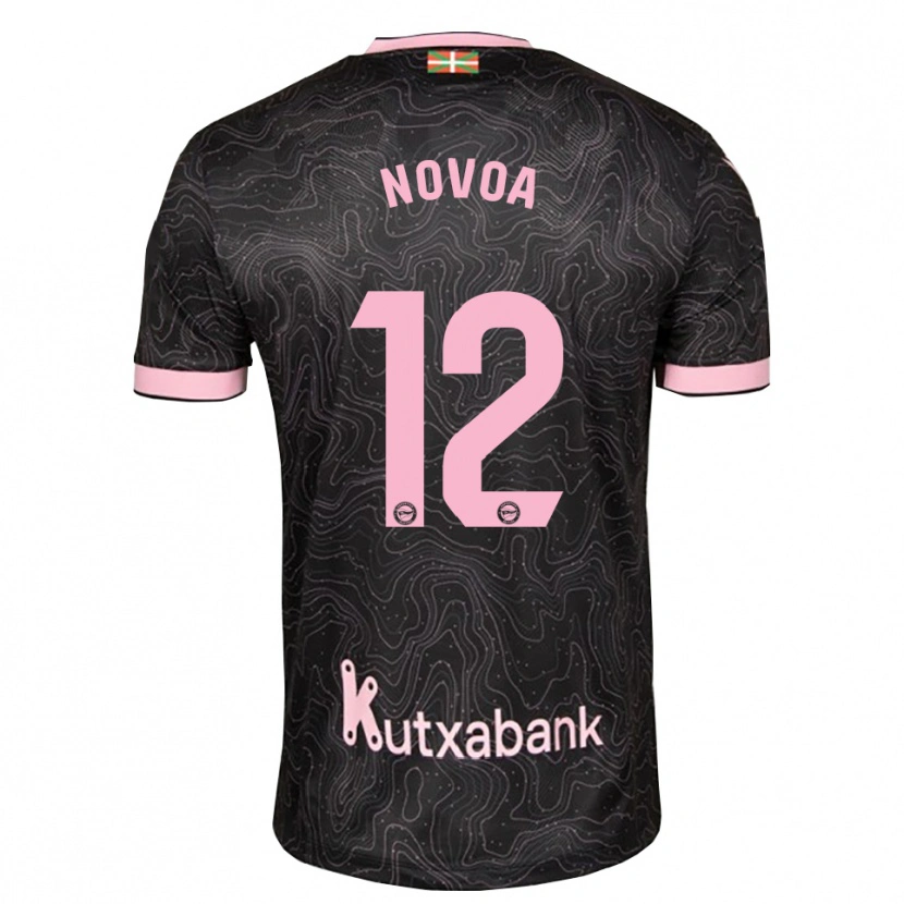 Danxen Damen Hugo Novoa #12 Schwarz Pink Auswärtstrikot Trikot 2026/27 T-Shirt