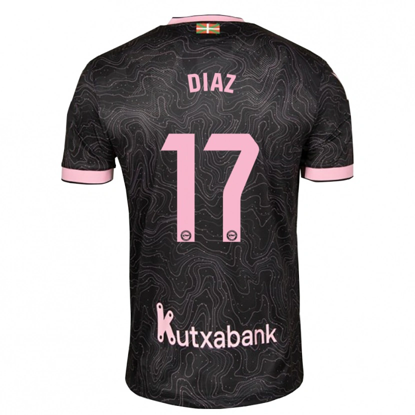 Danxen Damen Nico Diaz #17 Schwarz Pink Auswärtstrikot Trikot 2026/27 T-Shirt