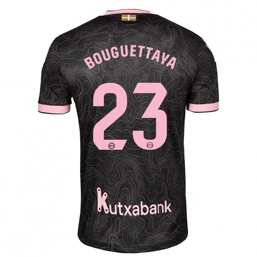 Danxen Damen Tazghat Bouguettaya #23 Schwarz Pink Auswärtstrikot Trikot 2026/27 T-Shirt