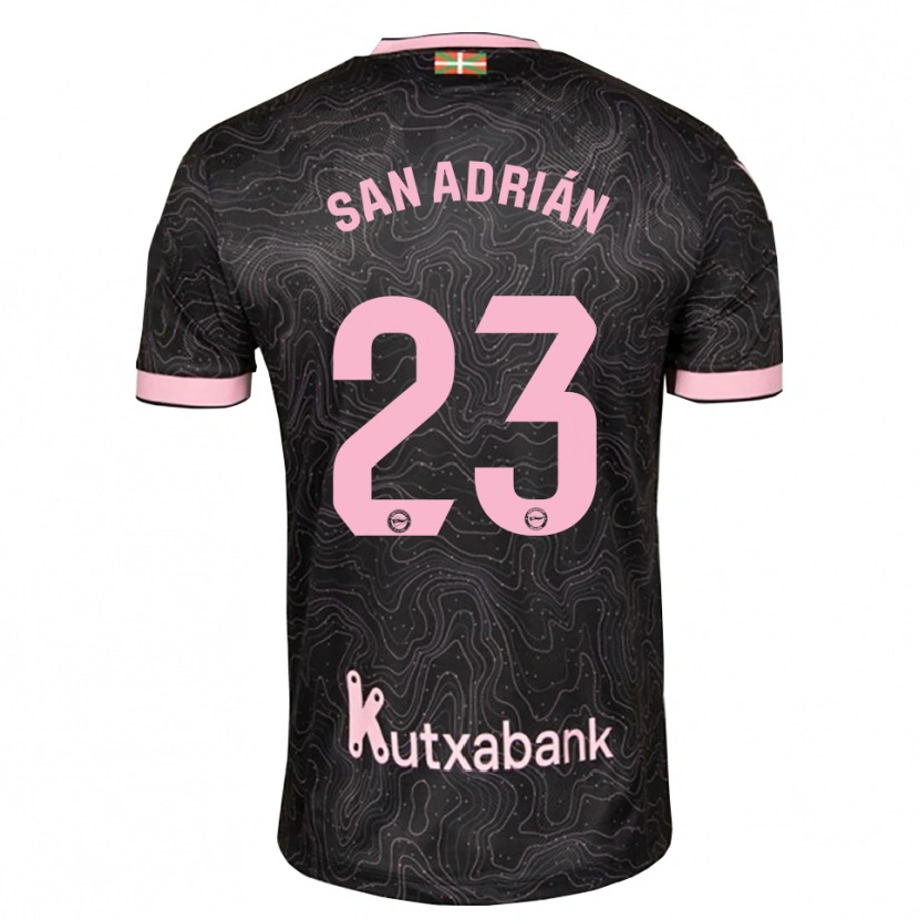 Danxen Damen Marta San Adrián #23 Schwarz Pink Auswärtstrikot Trikot 2026/27 T-Shirt