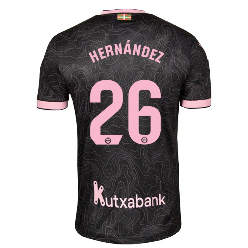 Danxen Damen Izei Hernández #26 Schwarz Pink Auswärtstrikot Trikot 2026/27 T-Shirt