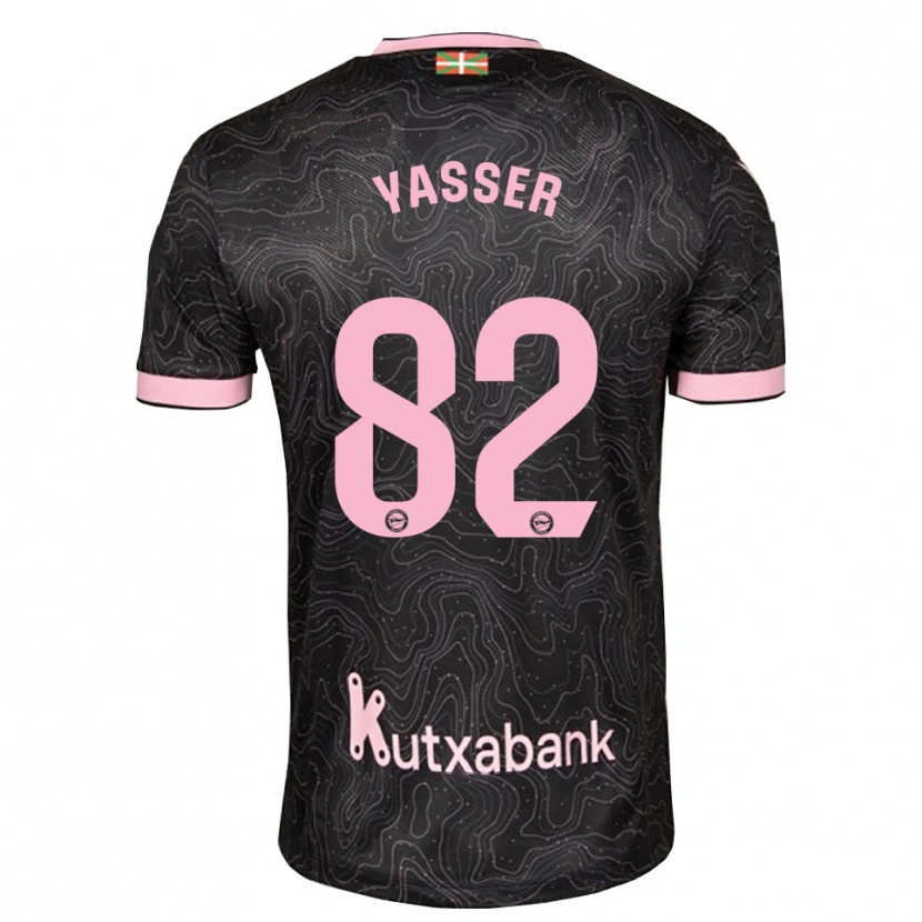 Danxen Damen Omar Yasser #82 Schwarz Pink Auswärtstrikot Trikot 2026/27 T-Shirt