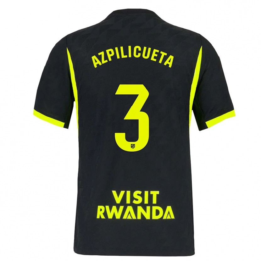 Danxen Damen César Azpilicueta #3 Hellgrün Schwarz Auswärtstrikot Trikot 2026/27 T-Shirt
