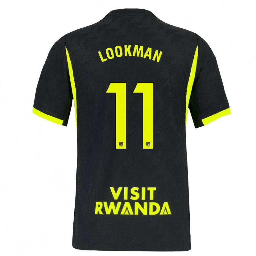 Danxen Damen Ademola Lookman #11 Hellgrün Schwarz Auswärtstrikot Trikot 2026/27 T-Shirt