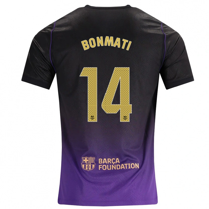 Danxen Damen Aitana Bonmati #14 Lila Gelb Schwarz Auswärtstrikot Trikot 2026/27 T-Shirt