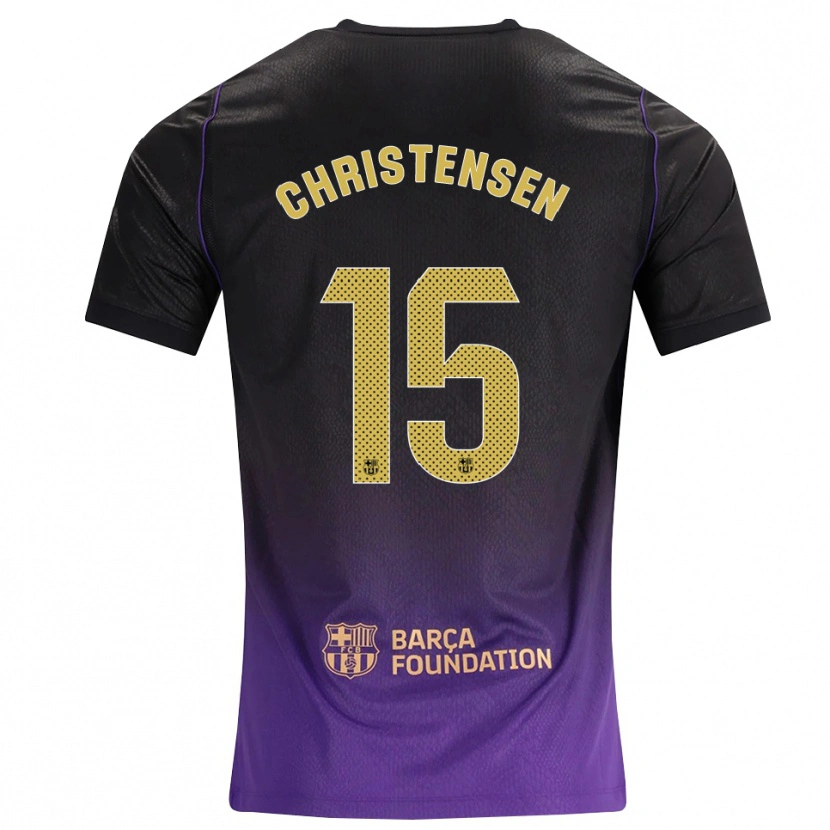 Danxen Damen Andreas Christensen #15 Lila Gelb Schwarz Auswärtstrikot Trikot 2026/27 T-Shirt