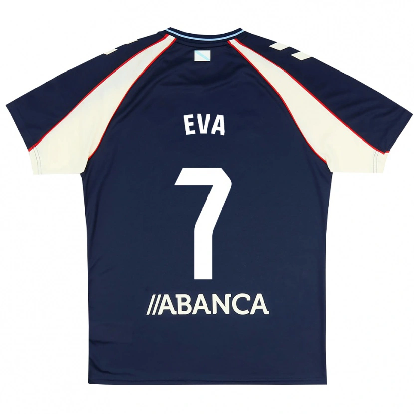 Danxen Damen Eva López #7 Königsblau Rot Weiß Auswärtstrikot Trikot 2026/27 T-Shirt