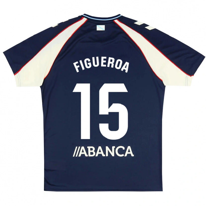 Danxen Damen María Figueroa #15 Königsblau Rot Weiß Auswärtstrikot Trikot 2026/27 T-Shirt
