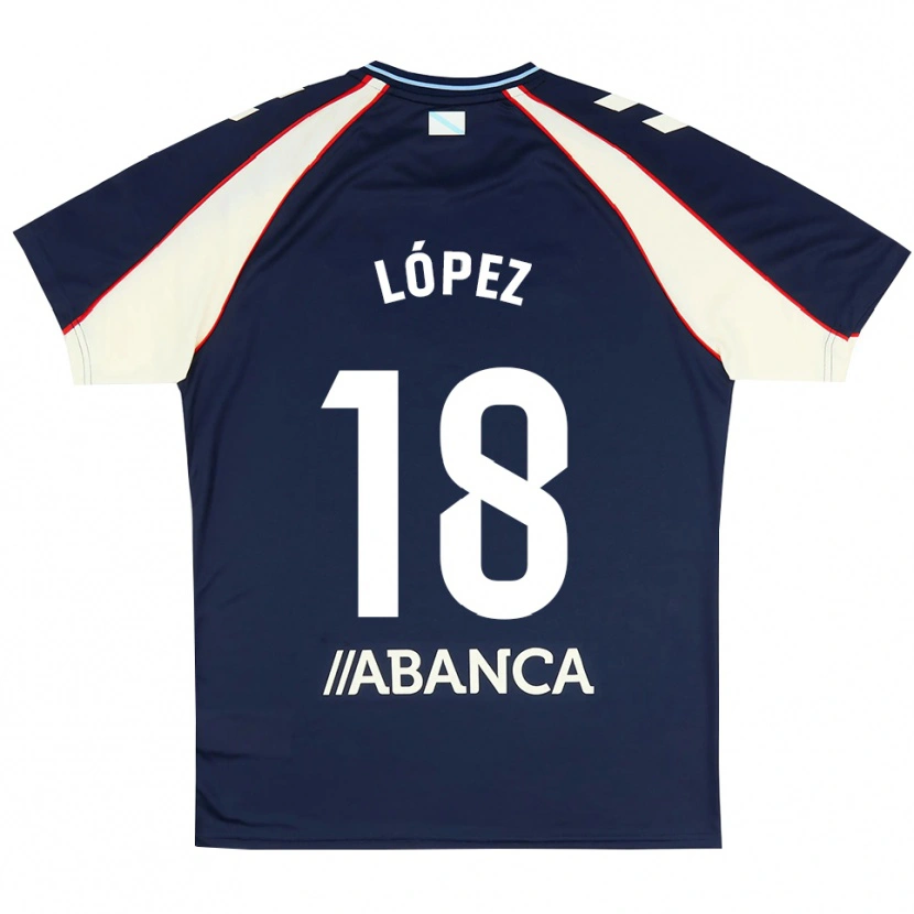 Danxen Damen Diego López #18 Königsblau Rot Weiß Auswärtstrikot Trikot 2026/27 T-Shirt