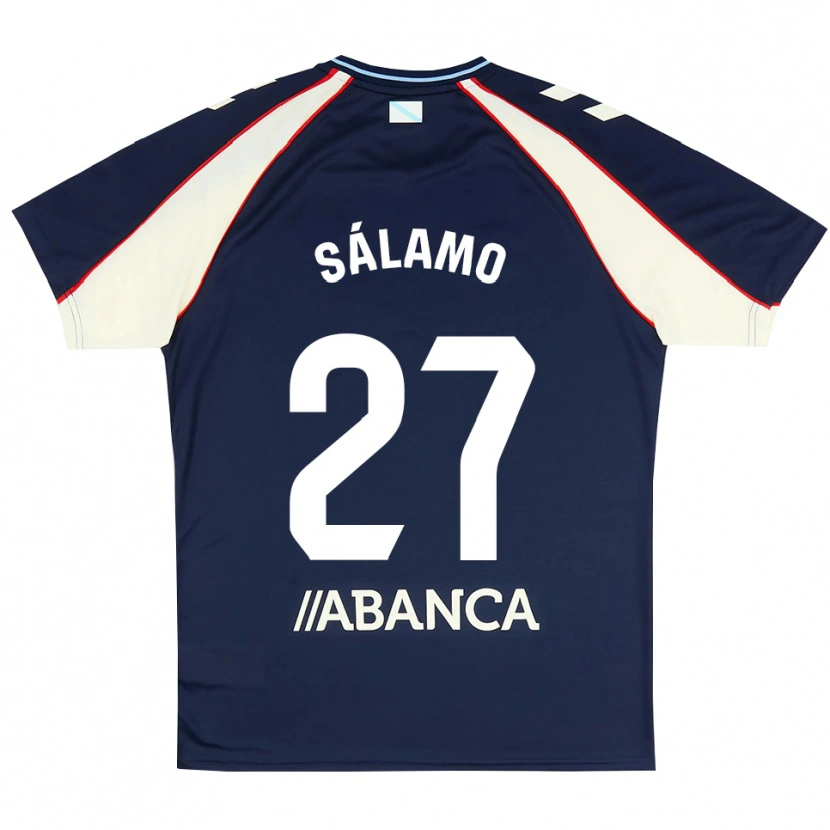 Danxen Damen Jorge Sálamo #27 Königsblau Rot Weiß Auswärtstrikot Trikot 2026/27 T-Shirt