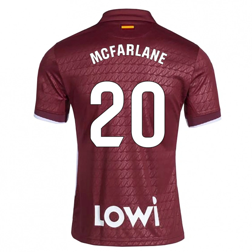 Danxen Damen Ayden Mcfarlane #20 Dunkelrot Weiß Auswärtstrikot Trikot 2026/27 T-Shirt