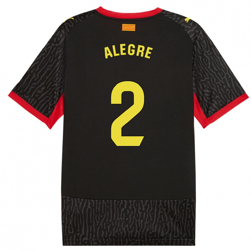 Danxen Damen Marc Alegre #2 Schwarz Gelb Rot Auswärtstrikot Trikot 2026/27 T-Shirt
