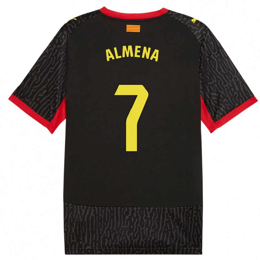 Danxen Damen Iker Almena #7 Schwarz Gelb Rot Auswärtstrikot Trikot 2026/27 T-Shirt