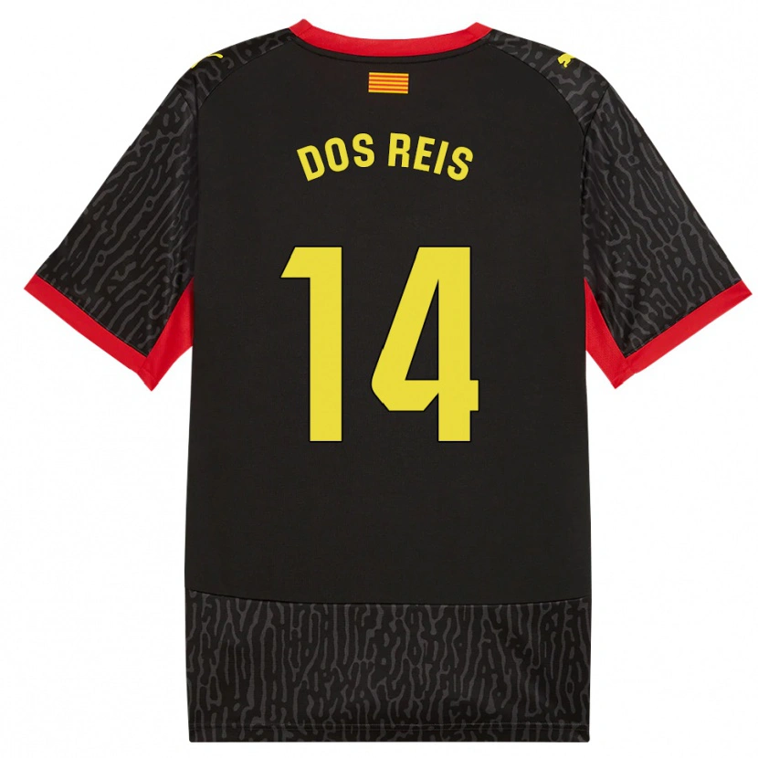 Danxen Damen Leo Dos Reis #14 Schwarz Gelb Rot Auswärtstrikot Trikot 2026/27 T-Shirt
