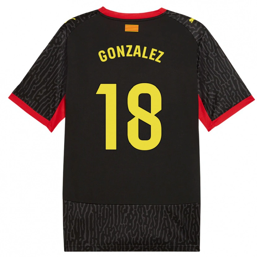 Danxen Damen Gerard Gonzalez #18 Schwarz Gelb Rot Auswärtstrikot Trikot 2026/27 T-Shirt