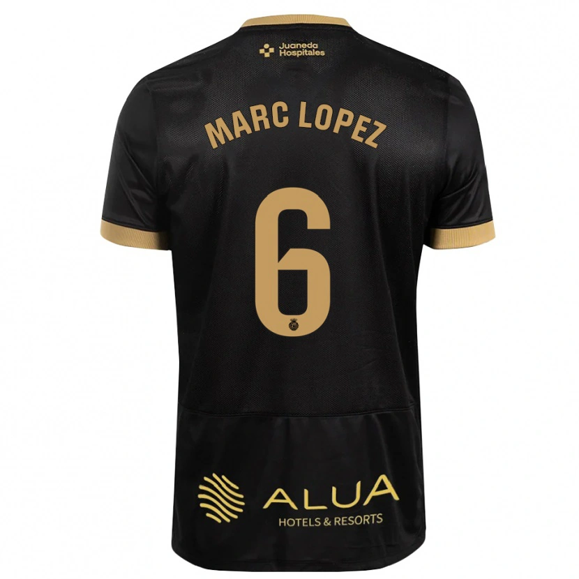Danxen Damen Marc López #6 Schwarz Sandbraun Burly Wood Auswärtstrikot Trikot 2026/27 T-Shirt
