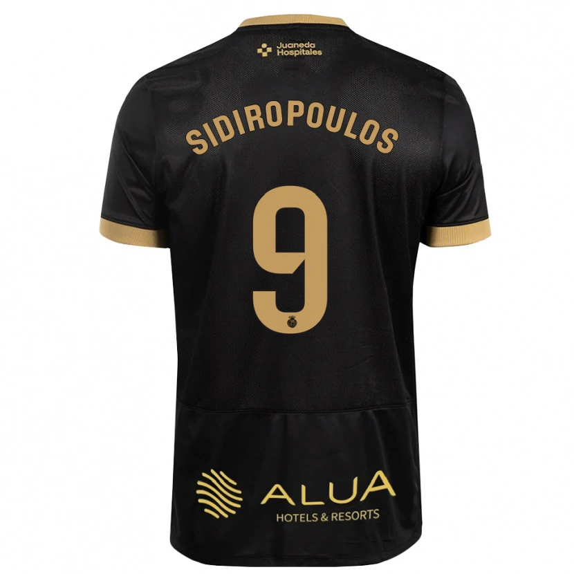 Danxen Damen Anastasios Sidiropoulos #9 Schwarz Sandbraun Burly Wood Auswärtstrikot Trikot 2026/27 T-Shirt