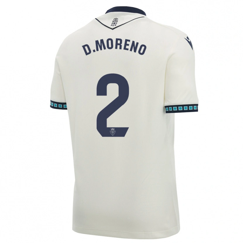 Danxen Damen Diego Moreno #2 Weiß Schwarz Hellblau Auswärtstrikot Trikot 2026/27 T-Shirt