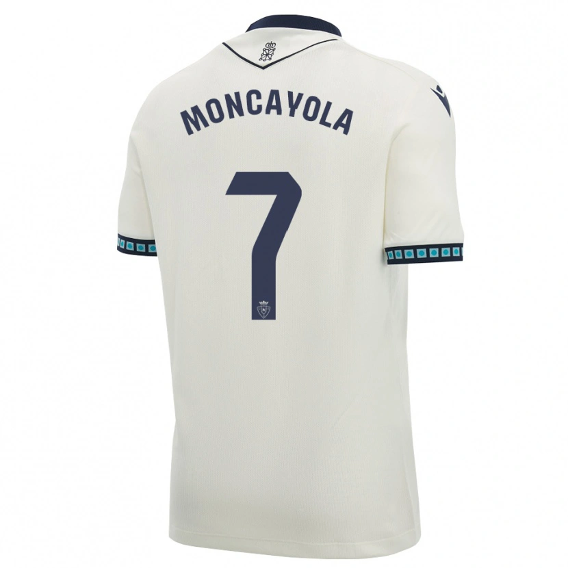 Danxen Damen Jon Moncayola #7 Weiß Schwarz Hellblau Auswärtstrikot Trikot 2026/27 T-Shirt