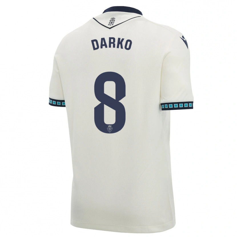 Danxen Damen Darko Brasanac #8 Weiß Schwarz Hellblau Auswärtstrikot Trikot 2026/27 T-Shirt