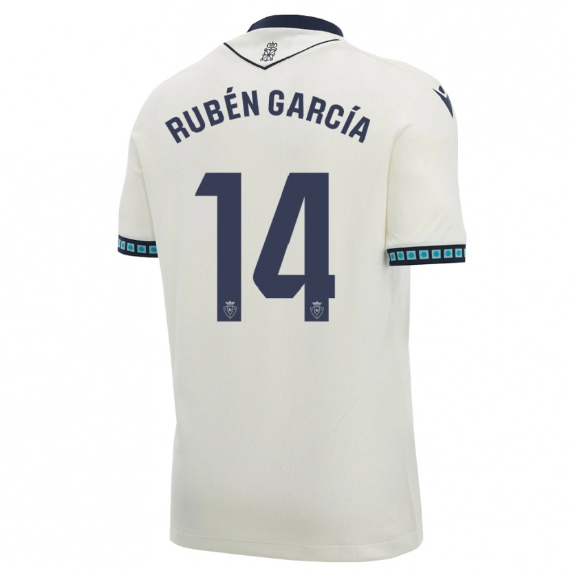 Danxen Damen Rubén García #14 Weiß Schwarz Hellblau Auswärtstrikot Trikot 2026/27 T-Shirt