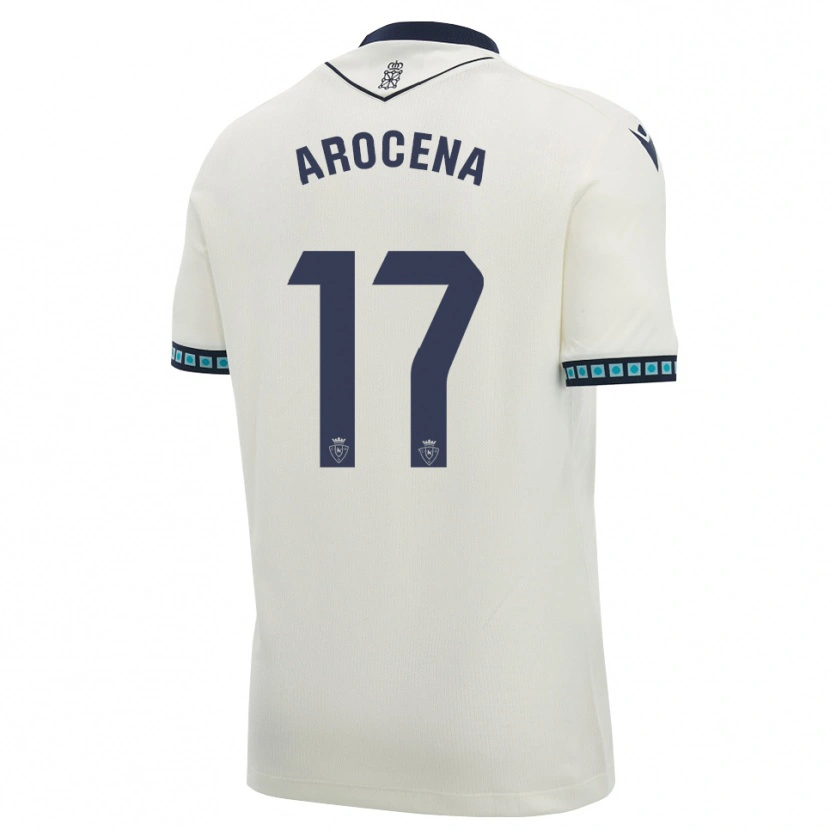 Danxen Damen Asier Arocena #17 Weiß Schwarz Hellblau Auswärtstrikot Trikot 2026/27 T-Shirt