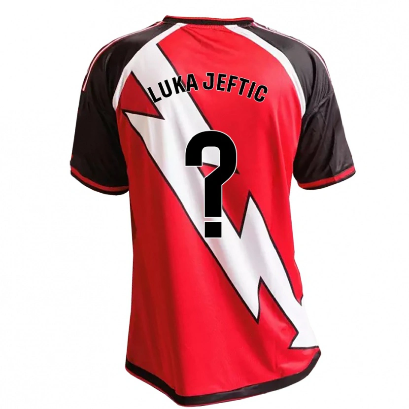 Danxen Damen Luka Jeftic #0 Rot Schwarz Weiß Auswärtstrikot Trikot 2026/27 T-Shirt