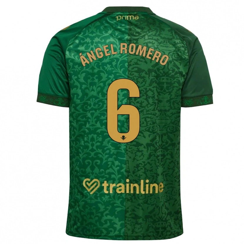 Danxen Damen Miguel Romero #6 Waldgrün Dunkelgoldrute Auswärtstrikot Trikot 2026/27 T-Shirt