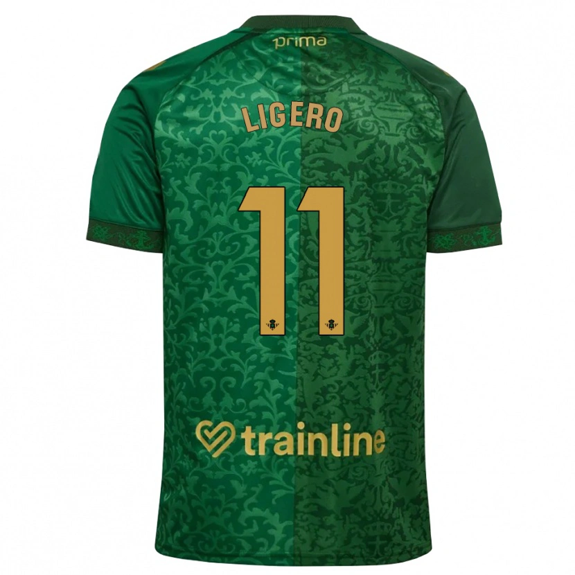 Danxen Damen Nuria Ligero #11 Waldgrün Dunkelgoldrute Auswärtstrikot Trikot 2026/27 T-Shirt