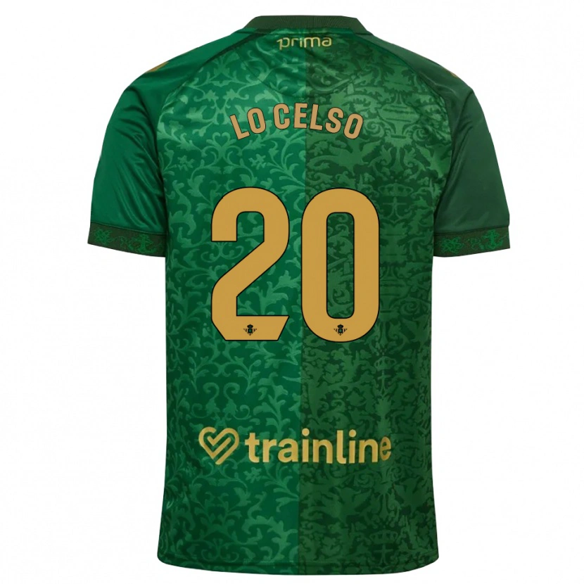 Danxen Damen Giovani Lo Celso #20 Waldgrün Dunkelgoldrute Auswärtstrikot Trikot 2026/27 T-Shirt