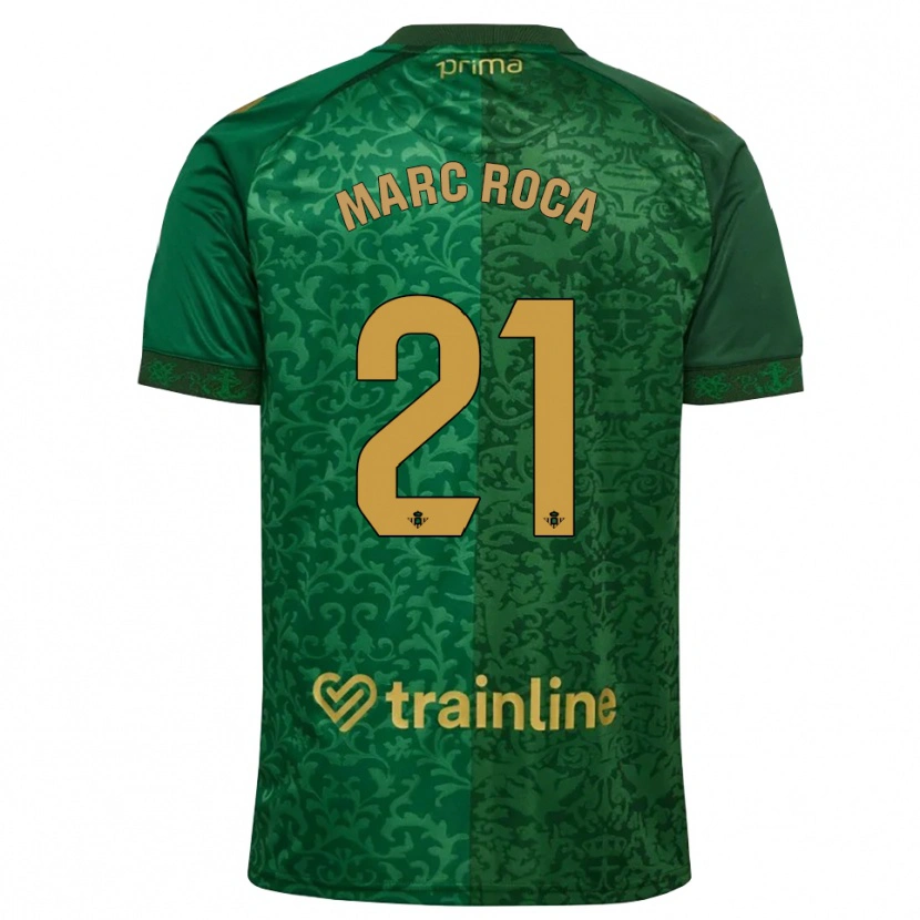 Danxen Damen Marc Roca #21 Waldgrün Dunkelgoldrute Auswärtstrikot Trikot 2026/27 T-Shirt