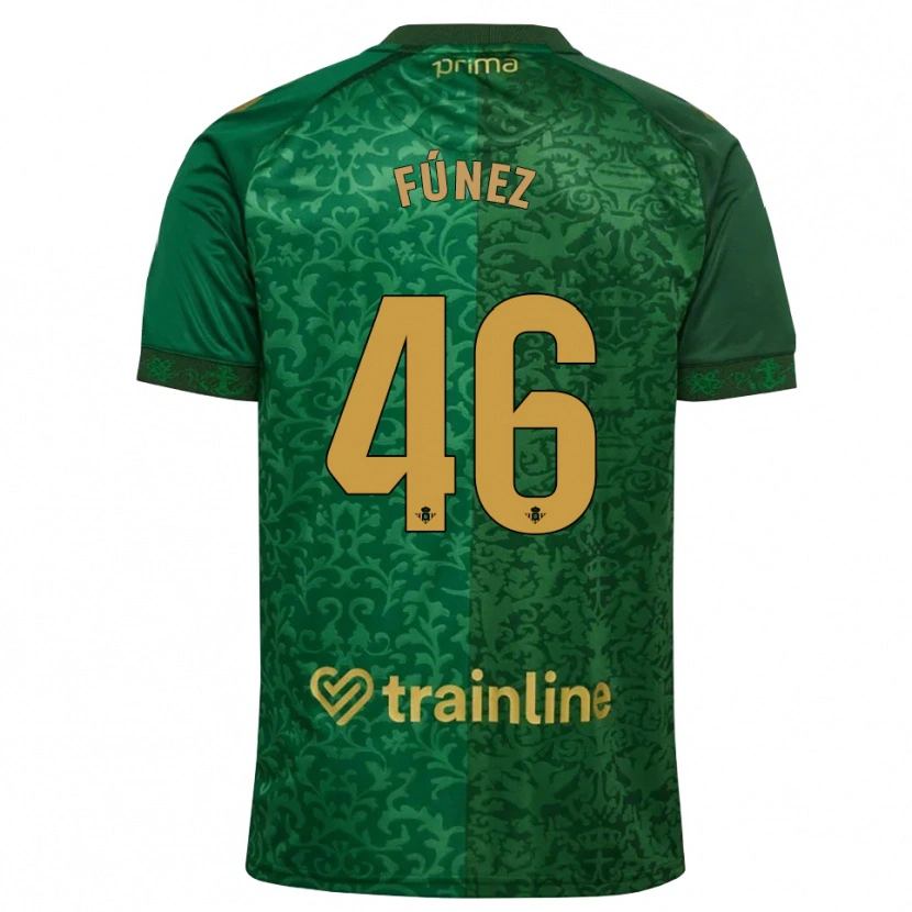 Danxen Damen Rica Fúnez #46 Waldgrün Dunkelgoldrute Auswärtstrikot Trikot 2026/27 T-Shirt