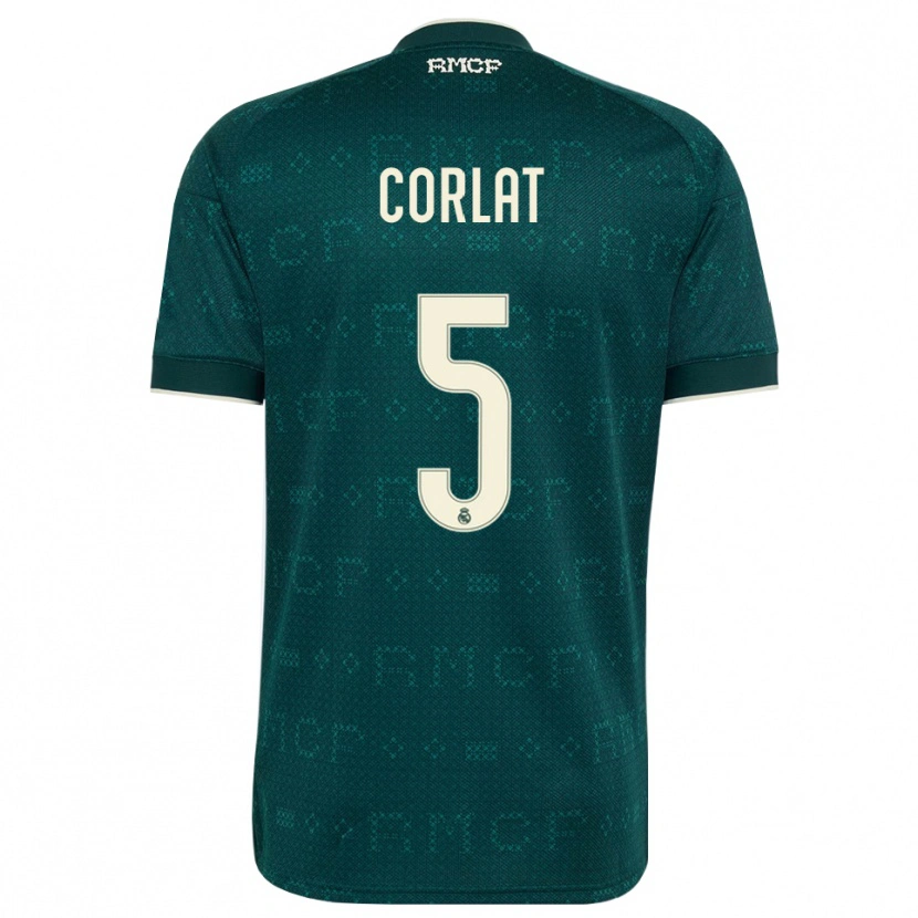 Danxen Damen Edu Corlat #5 Dunkelgrauweiß Auswärtstrikot Trikot 2026/27 T-Shirt