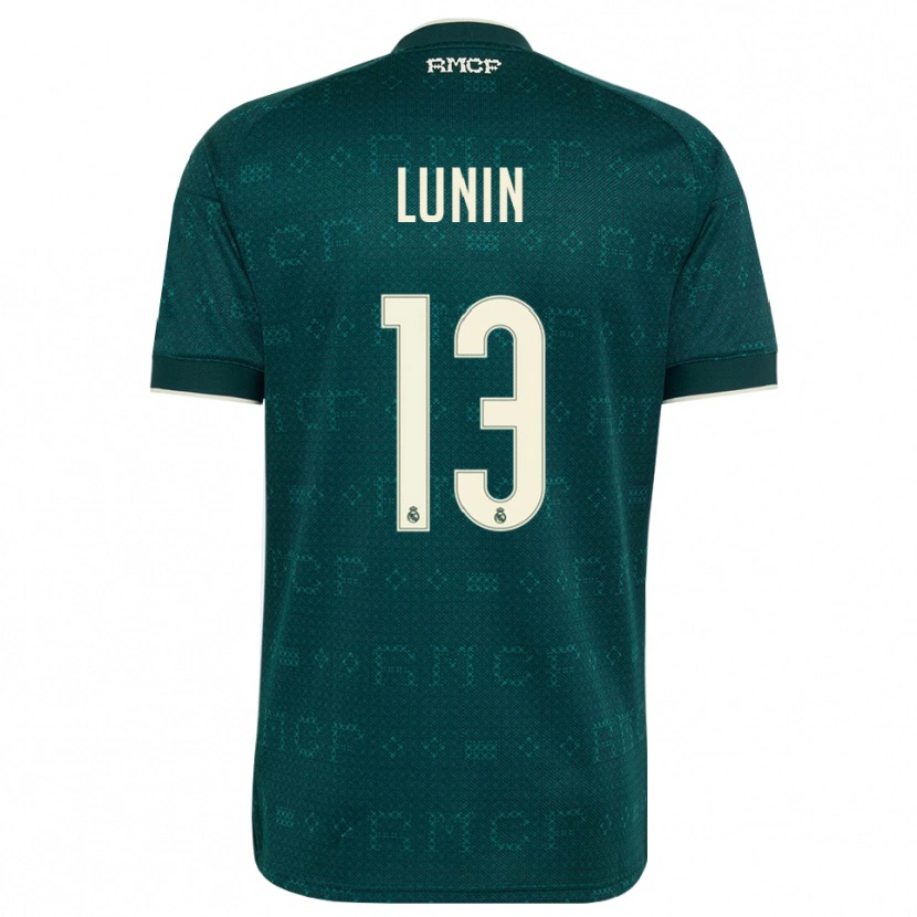 Danxen Damen Andriy Lunin #13 Dunkelgrauweiß Auswärtstrikot Trikot 2026/27 T-Shirt