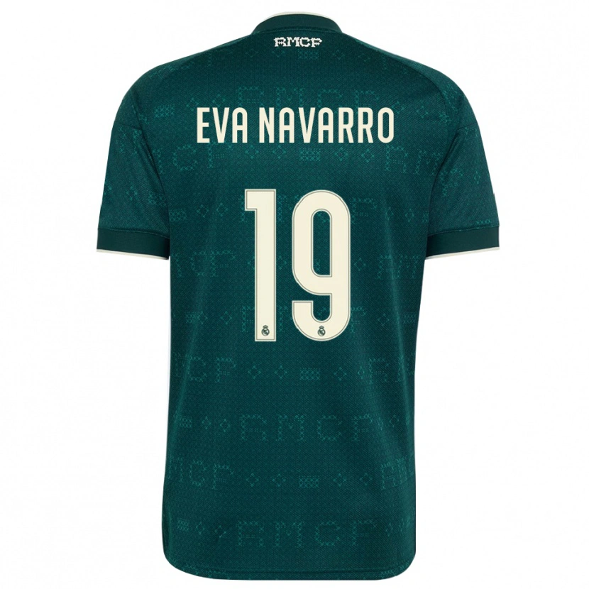Danxen Damen Eva Navarro #19 Dunkelgrauweiß Auswärtstrikot Trikot 2026/27 T-Shirt