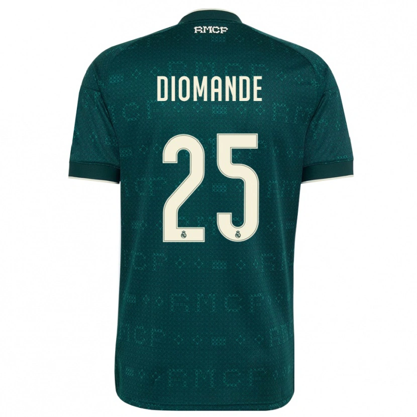 Danxen Damen Yan Diomande #25 Dunkelgrauweiß Auswärtstrikot Trikot 2026/27 T-Shirt