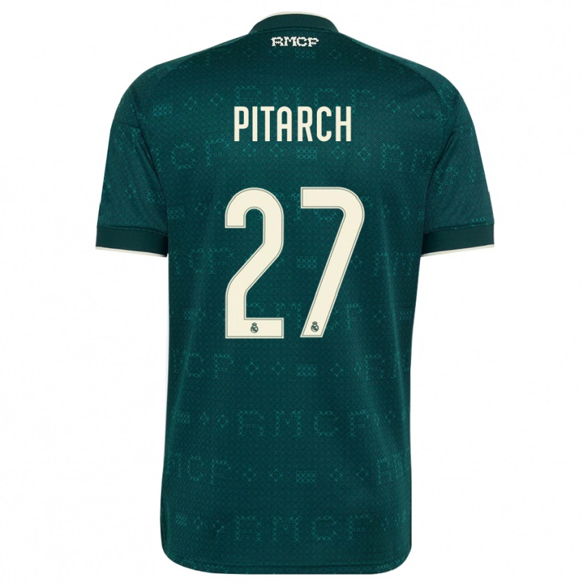 Danxen Damen Thiago Pitarch #27 Dunkelgrauweiß Auswärtstrikot Trikot 2026/27 T-Shirt