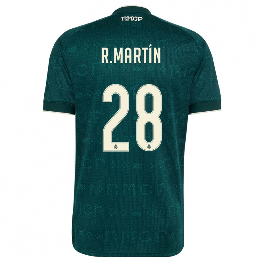 Danxen Damen Roberto Martín #28 Dunkelgrauweiß Auswärtstrikot Trikot 2026/27 T-Shirt