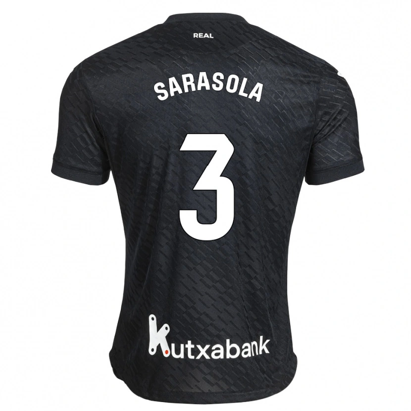 Danxen Damen Izarne Sarasola Beain #3 Schwarz Weiß Auswärtstrikot Trikot 2026/27 T-Shirt