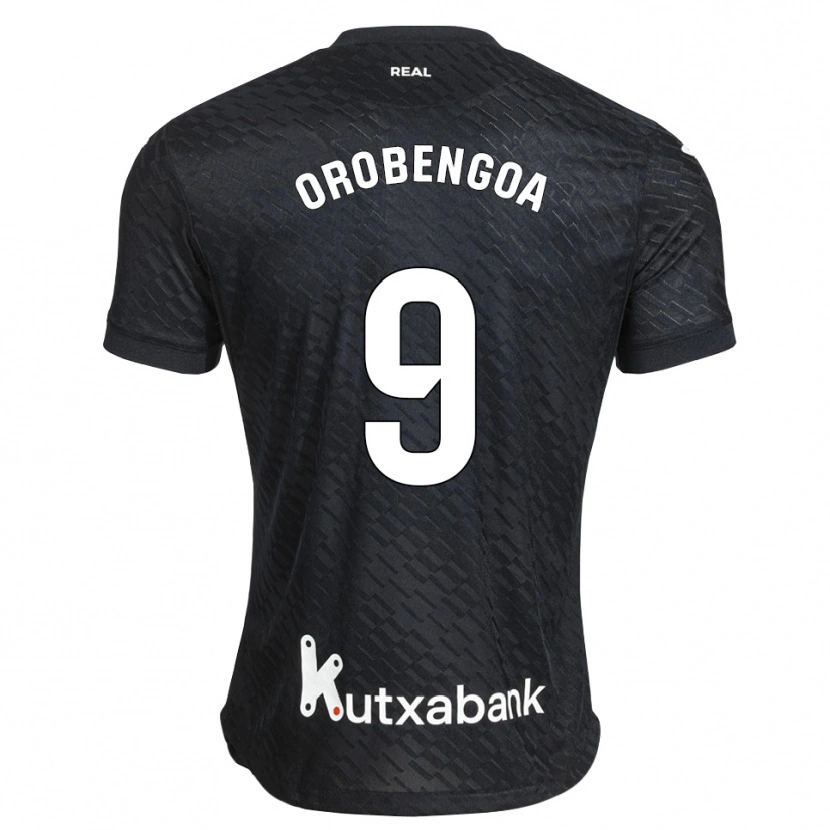 Danxen Damen Ekain Orobengoa #9 Schwarz Weiß Auswärtstrikot Trikot 2026/27 T-Shirt