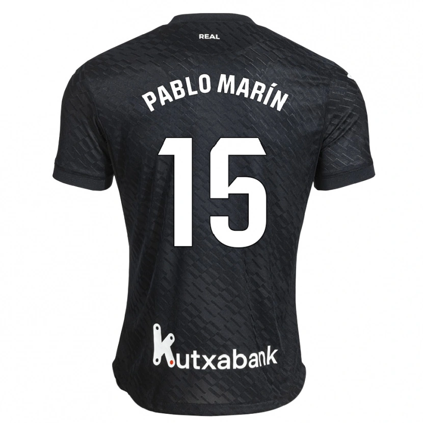 Danxen Damen Pablo Marín #15 Schwarz Weiß Auswärtstrikot Trikot 2026/27 T-Shirt
