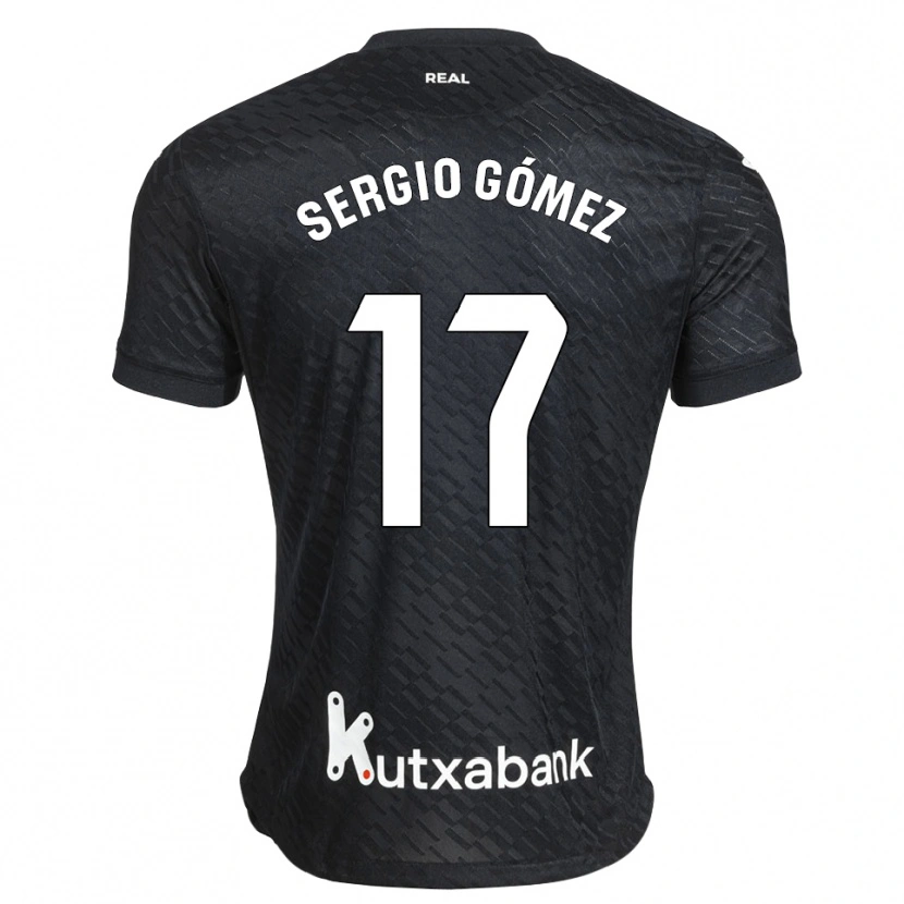 Danxen Damen Sergio Gómez #17 Schwarz Weiß Auswärtstrikot Trikot 2026/27 T-Shirt