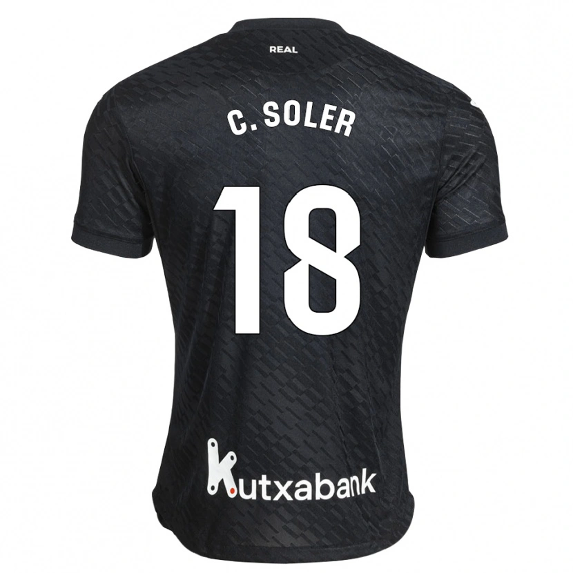 Danxen Damen Carlos Soler #18 Schwarz Weiß Auswärtstrikot Trikot 2026/27 T-Shirt