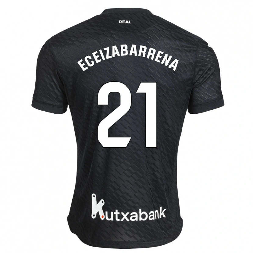 Danxen Damen Jon Eceizabarrena #21 Schwarz Weiß Auswärtstrikot Trikot 2026/27 T-Shirt