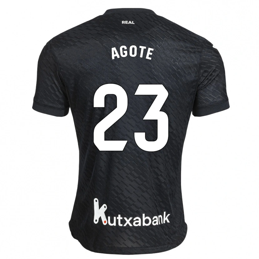 Danxen Damen Unax Agote #23 Schwarz Weiß Auswärtstrikot Trikot 2026/27 T-Shirt