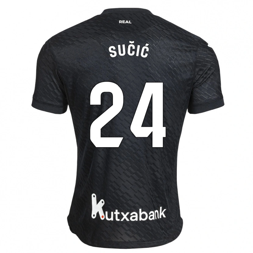 Danxen Damen Luka Sucic #24 Schwarz Weiß Auswärtstrikot Trikot 2026/27 T-Shirt