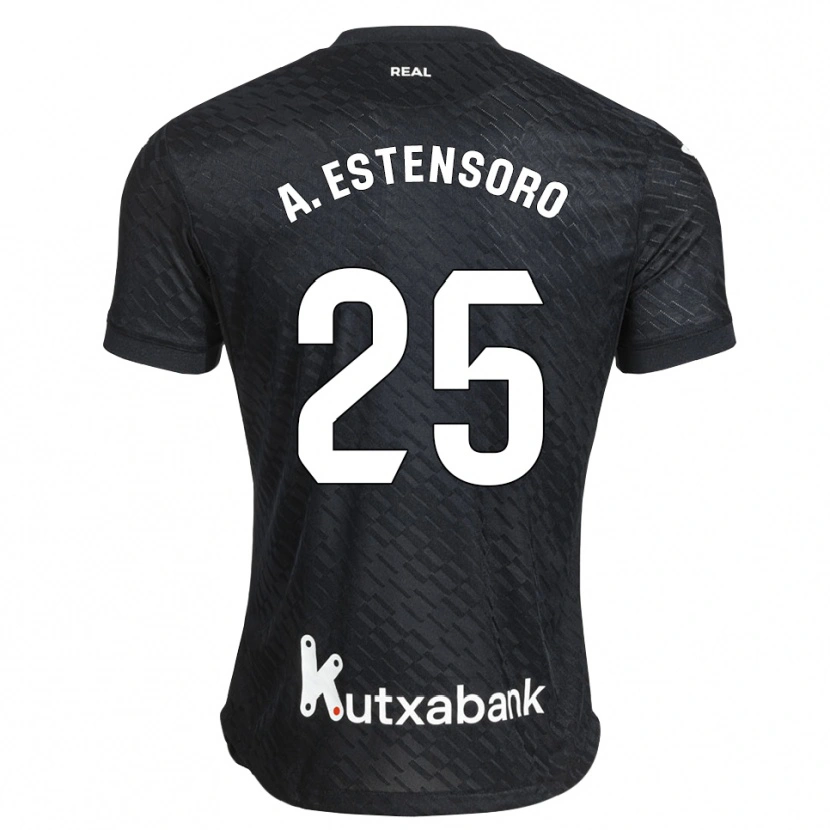 Danxen Damen Alazne Estensoro #25 Schwarz Weiß Auswärtstrikot Trikot 2026/27 T-Shirt