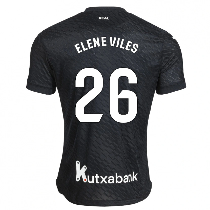 Danxen Damen Elene Viles Odriozola #26 Schwarz Weiß Auswärtstrikot Trikot 2026/27 T-Shirt